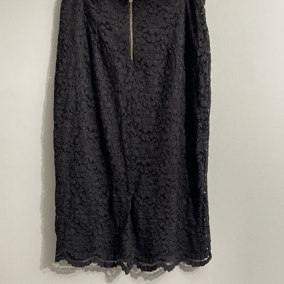Worthington Women’s Black Lace Pencil Skirt Size 4 Gothic Romantic Whimsigoth - Picture 2 of 9
